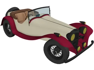 Jaguar SS2 3D Model preview