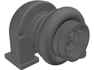 Turbo Charger Mechanism 3D Model preview