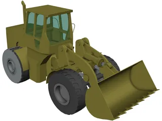 Front Loader 3D Model preview