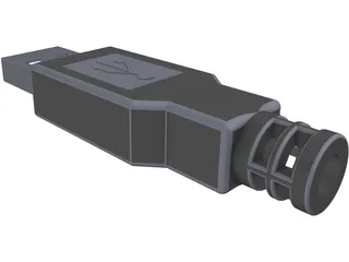 USB Connector 3D Model preview