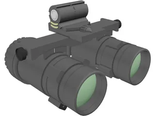 Anvis 9 NVG Goggles 3D Model preview