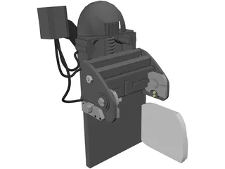 Anvis 9 Helmet Mount 3D Model preview