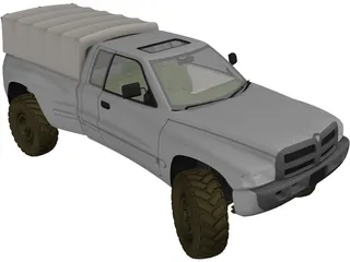 Dodge Pickup 3D Model preview