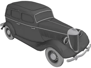 GAZ M1 3D Model preview
