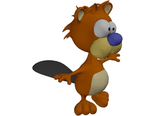 Beaver 3D Model preview