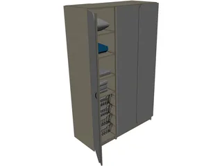 Wardrobe 3D Model preview