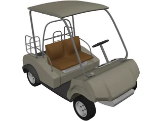 Golf Cart 3D Model preview