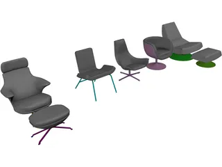 Chairs 3D Model preview