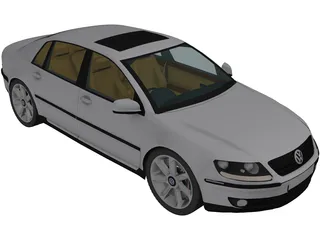 Volkswagen Phaeton 3D Model preview