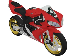 Yamaha YZF-R1 3D Model preview