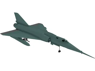 Dassault Mirage IV 3D Model preview