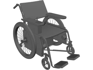 Wheelchair 3D Model preview