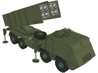 Avibras ASTROS III 3D Model preview