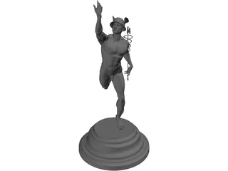 Hermes statuette 3D Model preview
