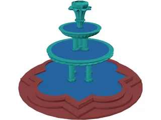 Fountain 3D Model preview