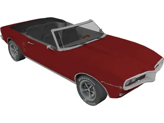 Pontiac Firebird Convertible 3D Model preview