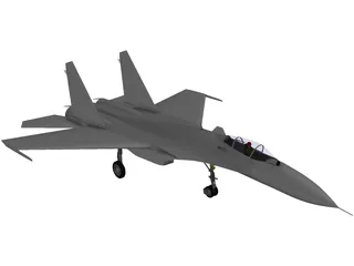Sukhoi Su-37 Flanker-F 3D Model preview