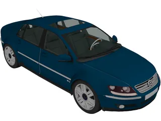 Volkswagen Phaeton W12 3D Model preview