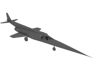 Douglas X-3 Stiletto 3D Model preview