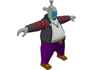 Spawn Evil Klown 3D Model preview