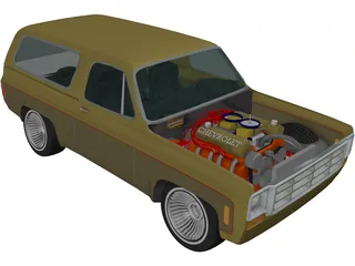 Chevrolet Blazer 5.1L (1977) 3D Model preview