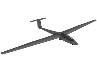 Schleicher ASK 21 Glider 3D Model preview