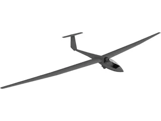 Schleicher ASW 20 Glider 3D Model preview