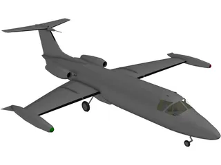 HFB-320 Hansa Jet 3D Model preview