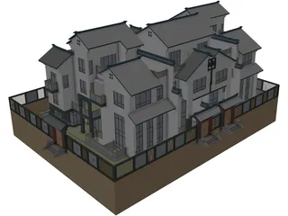 Villa 3D Model preview