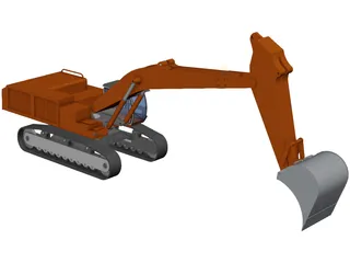 Hitachi 870LCH 3D Model preview