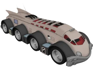 Fantastic Vehicle 3D Model preview
