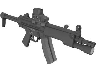 MP5 3D Model preview
