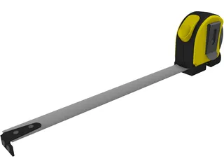 Retractible Tape Measure 3D Model preview