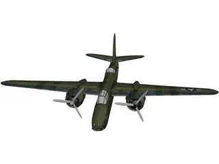 Douglas A-20G Havoc 3D Model preview