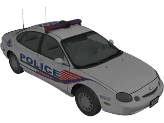 Ford Taurus Police 3D Model preview