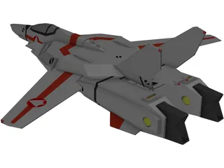VF-1A 3D Model preview