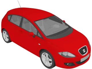 Seat Leon 3D Model preview