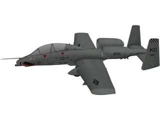 A-10 Warthog 3D Model preview