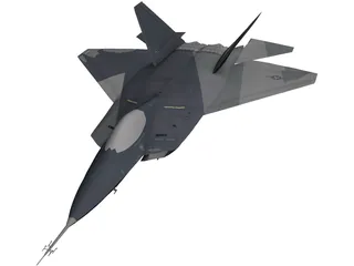 F-22 Raptor 3D Model preview