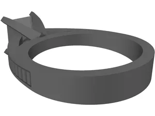 Wedding Ring 3D Model preview