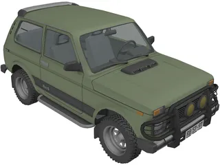 VAZ 21213 Niva 3D Model preview