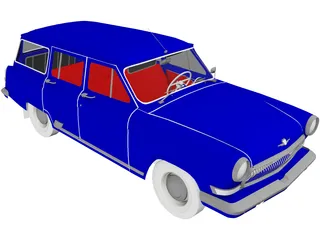 GAZ 22 (1965) 3D Model preview