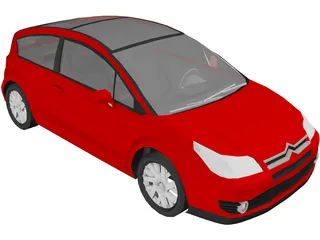 Citroen C4 2.0i VTR 3D Model preview