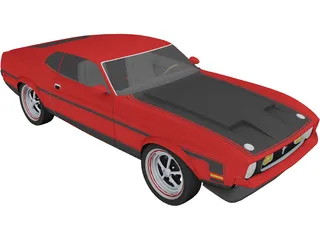 Ford Mustang Mach-1 3D Model preview