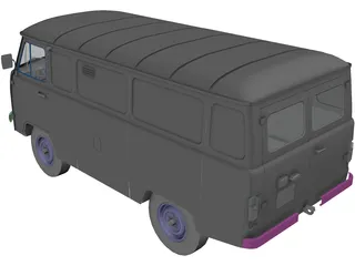 UAZ 3741 3D Model preview