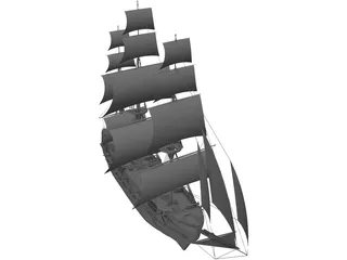 Turk Ship 3D Model preview