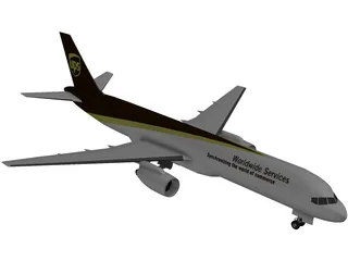 Boeing 757-200PF UPS 3D Model preview