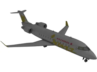 Bombardier CRJ-200 Air Canada Jazz 3D Model preview