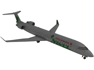 Bombardier CRJ-705 Air Canada Jazz 3D Model preview