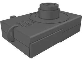 Canon Digital Ixus 2 Photo Camera 3D Model preview